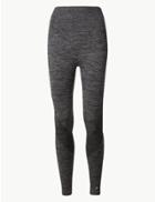 Marks & Spencer Quick Dry Compression Leggings Grey Mix