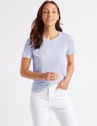 Marks & Spencer Relaxed Crew Neck T-shirt Dusted Pink