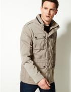 Marks & Spencer Four Pocket Jacket With Stormwear&trade; Light Beige