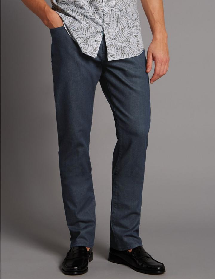Marks & Spencer Straight Leg Jeans Dark Blue