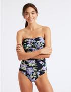 Marks & Spencer Secret Slimming&trade; Non-wired Bandeau Swimsuit Navy Mix