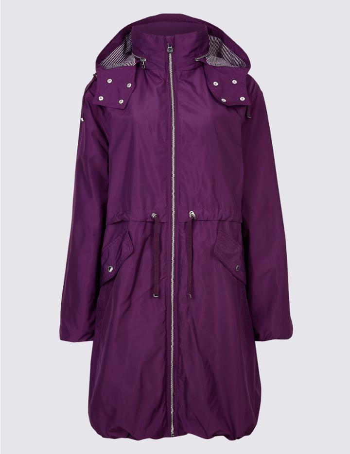 Marks & Spencer Lightweight Parka With Stormwear&trade; Rich Purple