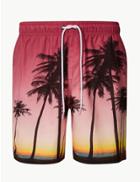 Marks & Spencer Quick Dry Printed Swim Shorts Pink Mix