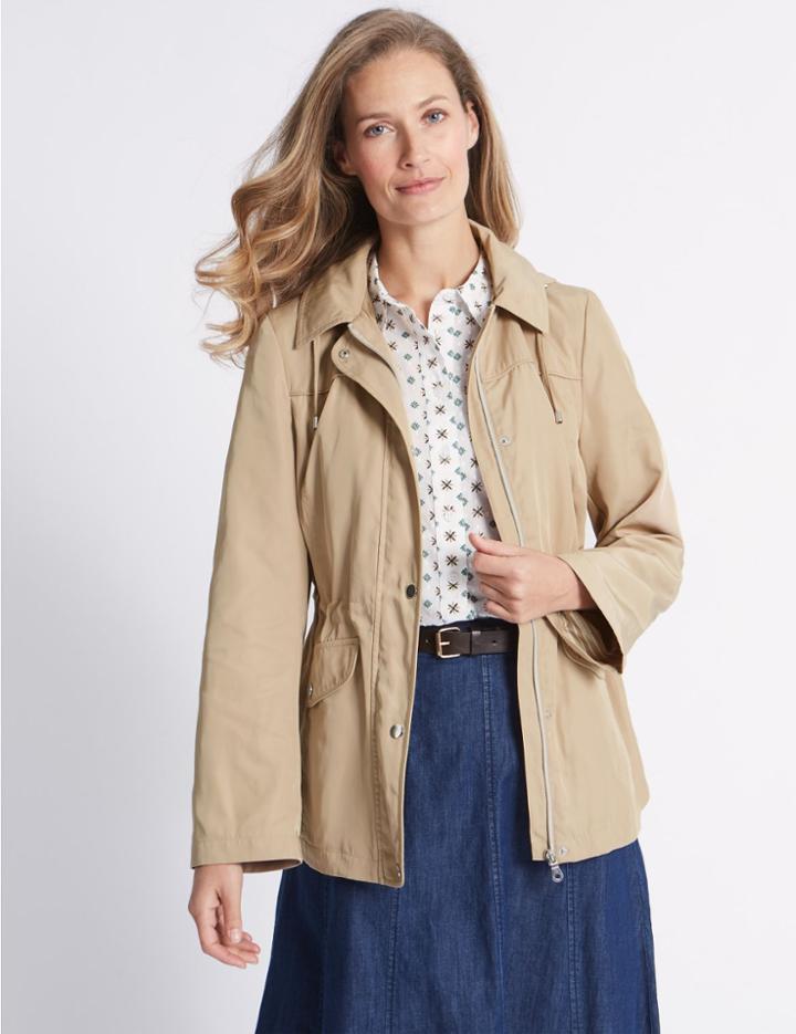 Marks & Spencer Harrington Anorak Jacket With Stormwear&trade; Neutral