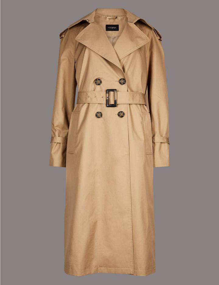Marks & Spencer Trench Coat With Stormwear™ Beige