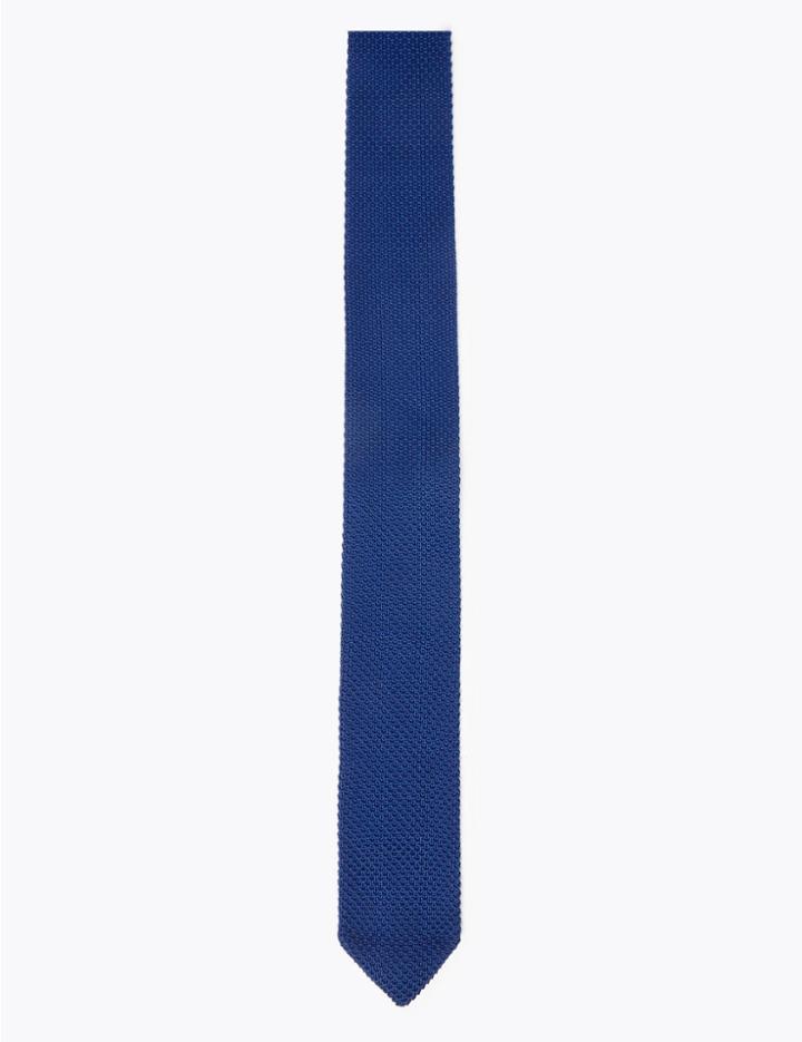 Marks & Spencer Knitted Tie Medium Blue
