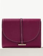 Marks & Spencer Faux Leather Purse Berry