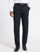 Marks & Spencer Navy Regular Fit Trousers
