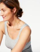 Marks & Spencer Heatgen&trade; Thermal Built-up Shoulder Vest Grey Marl