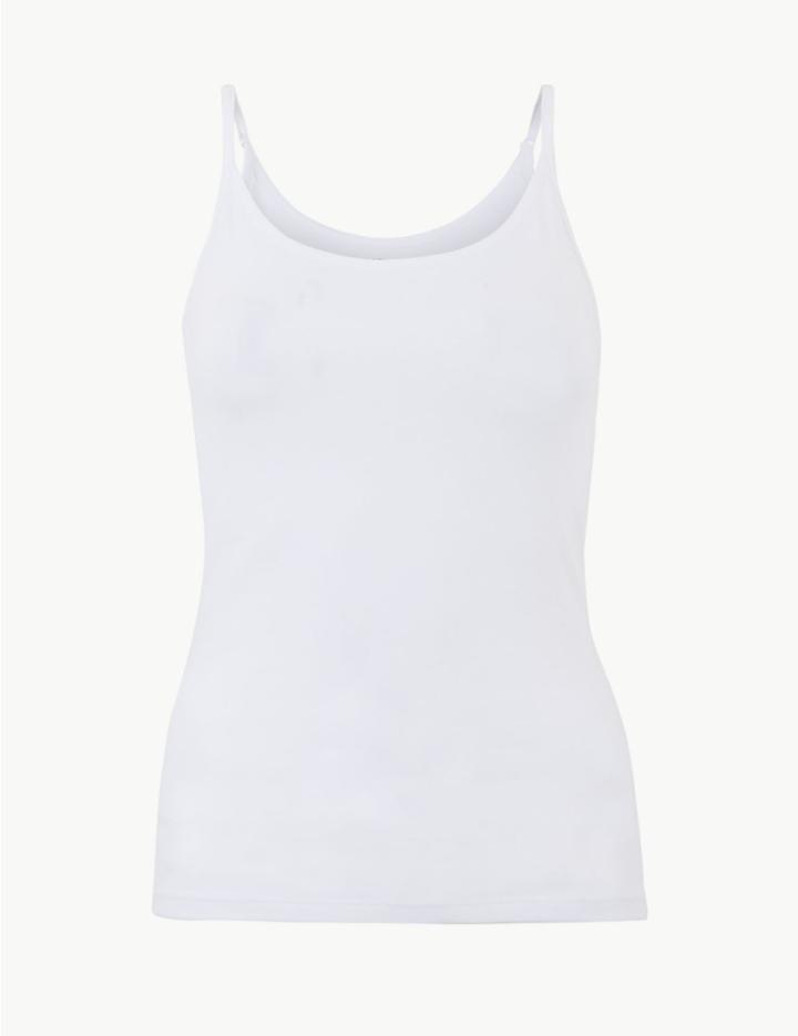 Marks & Spencer Fitted Camisole Top White