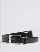 Marks & Spencer Rectangular Buckle Smart Belt Black