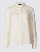 Marks & Spencer Petite Long Sleeve Shirt Ivory