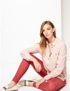 Marks & Spencer Tencel Long Sleeve Shirt Pale Pink