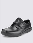 Marks & Spencer Extra Wide Leather Shoes With Freshfeet&trade; Black
