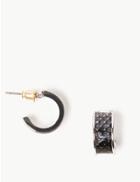 Marks & Spencer Modern Huggie Skin Kind&trade; Hoop Earrings Grey Mix