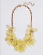 Marks & Spencer Cloudy Flower Necklace Yellow