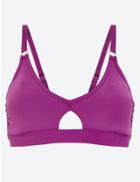 Marks & Spencer Cut Out Plunge Bikini Top Purple