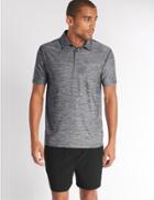 Marks & Spencer Slim Fit Active Polo Shirt With Quick Dry Grey Mix
