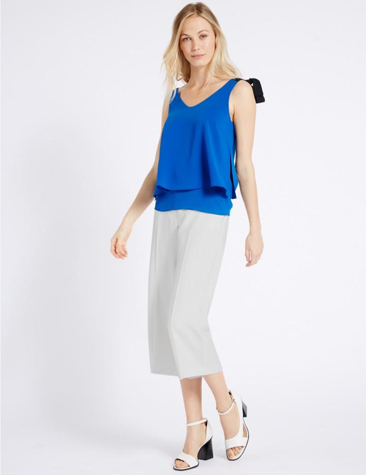 Marks & Spencer Cropped Culottes Winter White