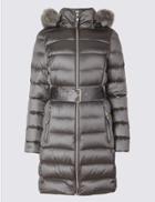 Marks & Spencer Down & Feather Jacket With Stormwear&trade; Light Mole