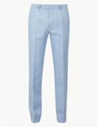Marks & Spencer Regular Fit Trousers Light Blue