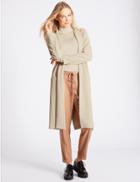 Marks & Spencer Open Front Crepe Coat Ivory