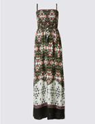 Marks & Spencer Tribal Print Maxi Dress Black Mix