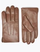 Marks & Spencer Leather Gloves With Thermowarmth&trade; Tan