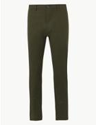 Marks & Spencer Slim Fit Chinos With Stretch Khaki