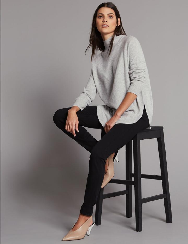 Marks & Spencer Skinny High Waist Jeans Black Mix