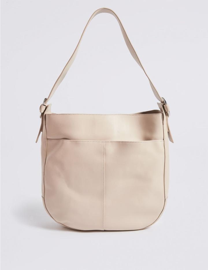 Marks & Spencer Leather Hobo Bag Nude