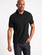 Marks & Spencer Slim Fit Pure Cotton Polo Shirt Aqua