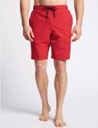 Marks & Spencer Pure Cotton Quick Dry Swim Shorts Red