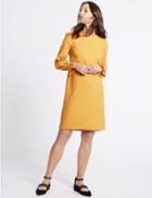 Marks & Spencer Frill Cuff Tunic Dress Ochre