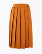 Marks & Spencer Pleated Midi Skirt Copper
