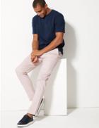 Marks & Spencer Slim Fit Chinos With Stretch Medium Pink