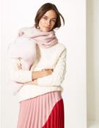 Marks & Spencer Colour Block Scarf Cream Mix