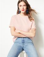 Marks & Spencer Pure Cotton Jersey Relaxed Fit T-shirt Green