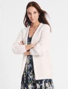 Marks & Spencer Ribbed Cable Knit Cardigan Cream