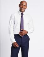 Marks & Spencer Linen Blend Tailored Fit Shirt White