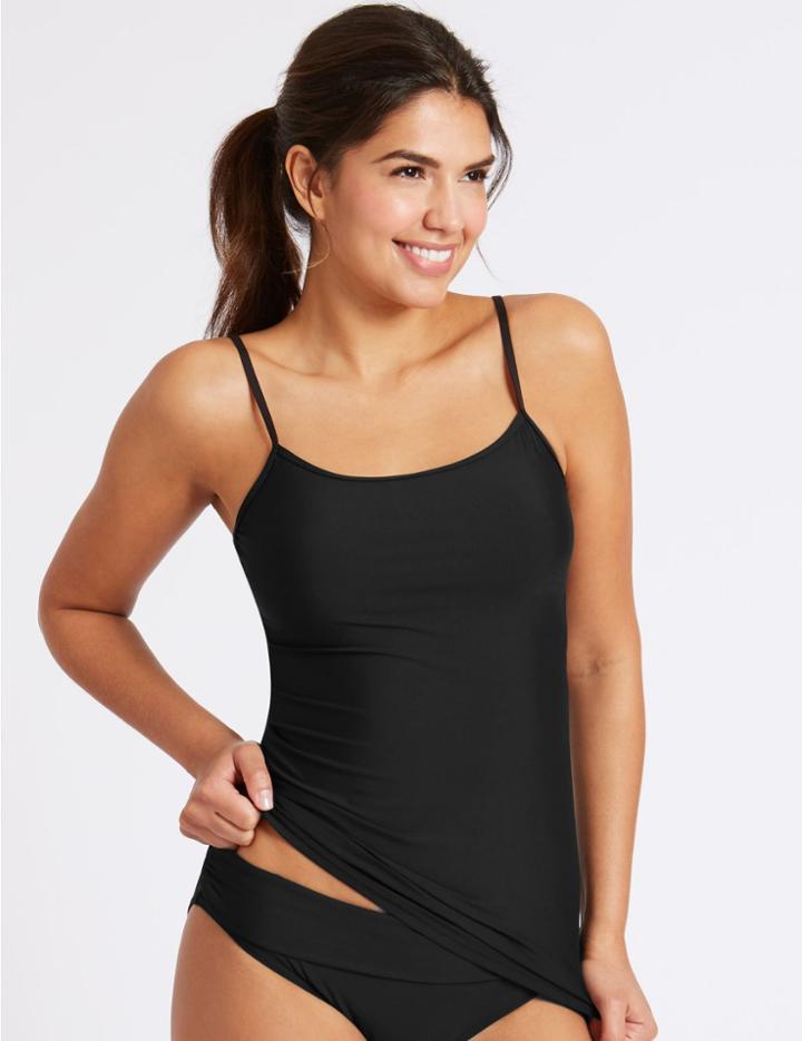 Marks & Spencer Roll Top Bikini Bottoms Black