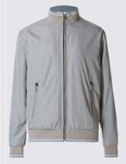 Marks & Spencer Bomber Jacket With Stormwear&trade; Neutral