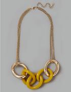 Marks & Spencer Linked Necklace Yellow Mix