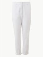 Marks & Spencer Pure Cotton Tapered Leg Chinos Soft White
