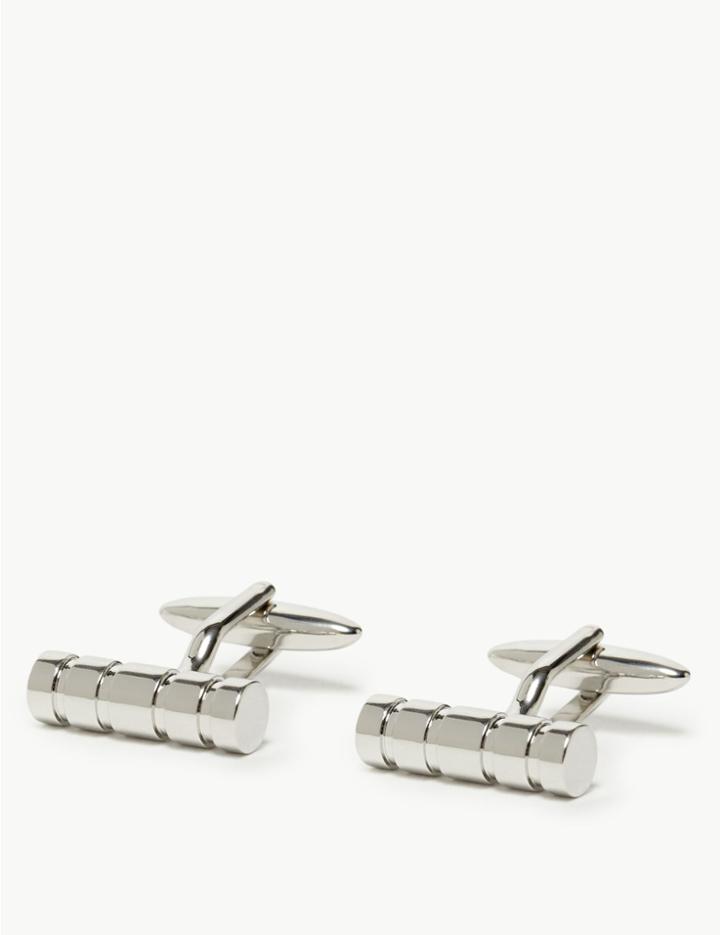 Marks & Spencer Silver Barrel Cufflinks Silver