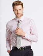 Marks & Spencer Pure Cotton Non-iron Regular Fit Shirt Pink