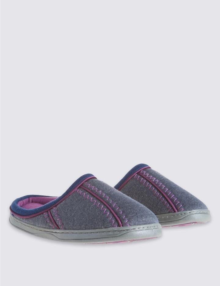 Marks & Spencer Sporty Mule Slippers With Secret Support&trade; Navy