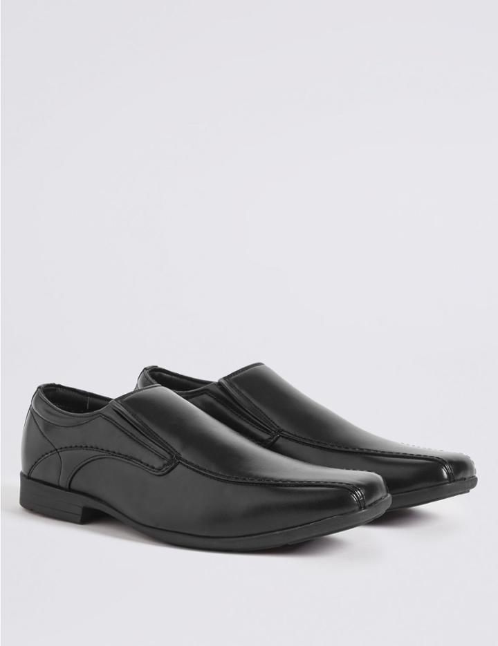 Marks & Spencer Stitch Detail Slip-on Shoes Black