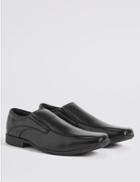 Marks & Spencer Stitch Detail Slip-on Shoes Black