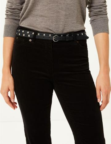 Marks & Spencer Faux Leather Jeans Waist Belt Black